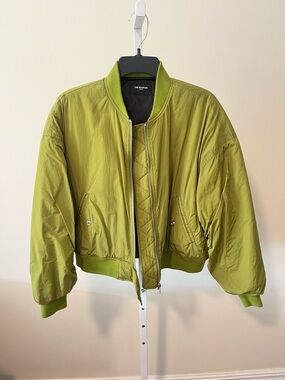The Kooples Green Bomber Jacket
